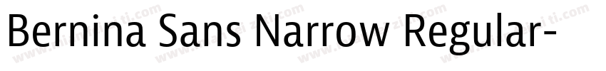 Bernina Sans Narrow Regular字体转换